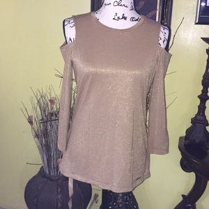 Michael kors women top size s open shoulder new
